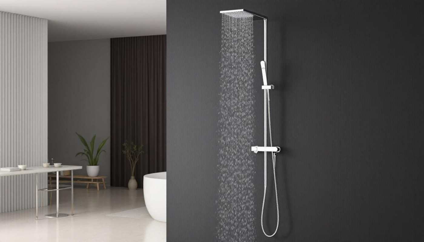 Impact de la colonne de douche sur l'esthétique de votre salle de bain